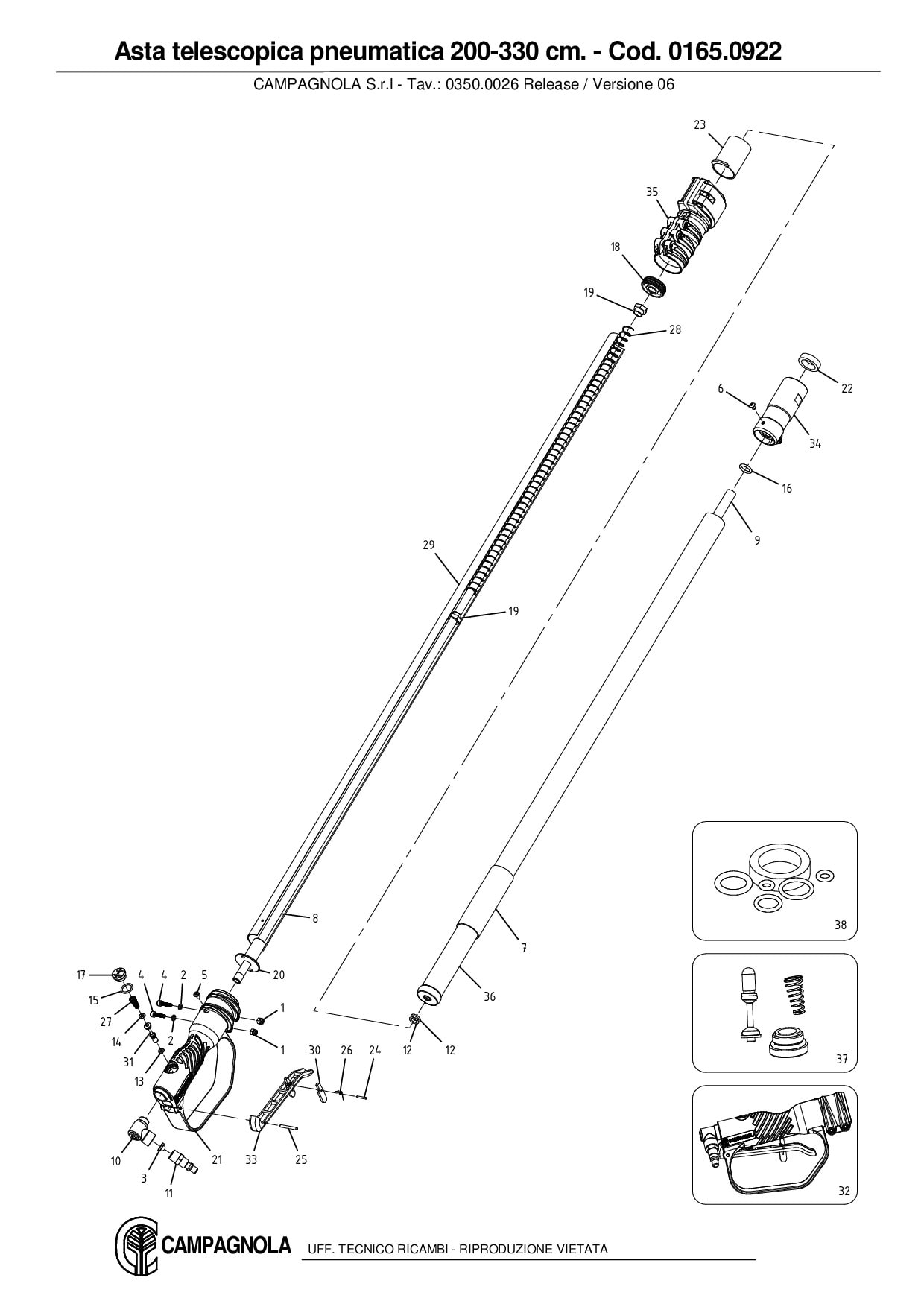 0165.0922_Asta telescopica pneumatica 200-330 cm.